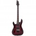 Schecter Damien Elite 6 FR Solak Elektro Gitar (Crimson Red Burst)