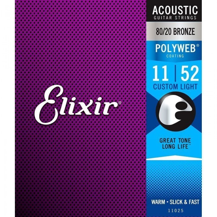 Elixir 011-052 Polyweb Coating 80/20 Bronz Akustik Gitar Teli