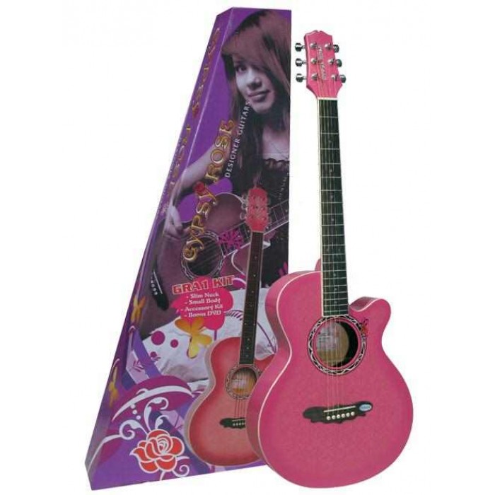 AKUSTİK GİTAR GYPSY ROSE SET (GIGBAG, STRAP, STICK