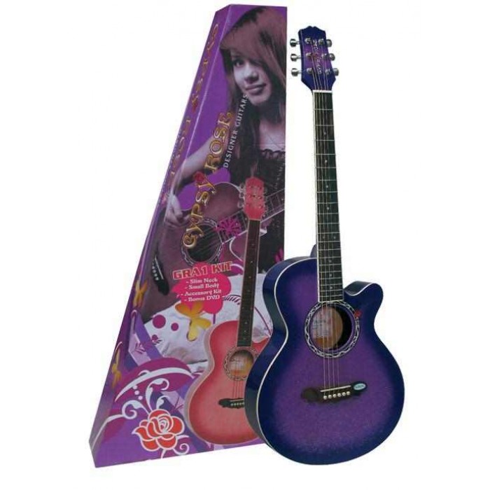 AKUSTİK GİTAR GYPSY ROSE SET (GIGBAG, STRAP, STICK