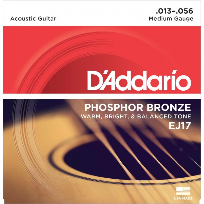 AKUSTİK GİTAR TEL SETİ, PHOSPHOR-BRONZE, MEDIUM GA