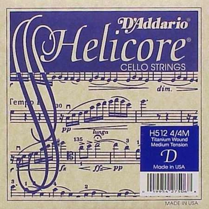 CELLO TEK TEL, HELICORE, D-RE, LONG SCALE, MEDIUM 