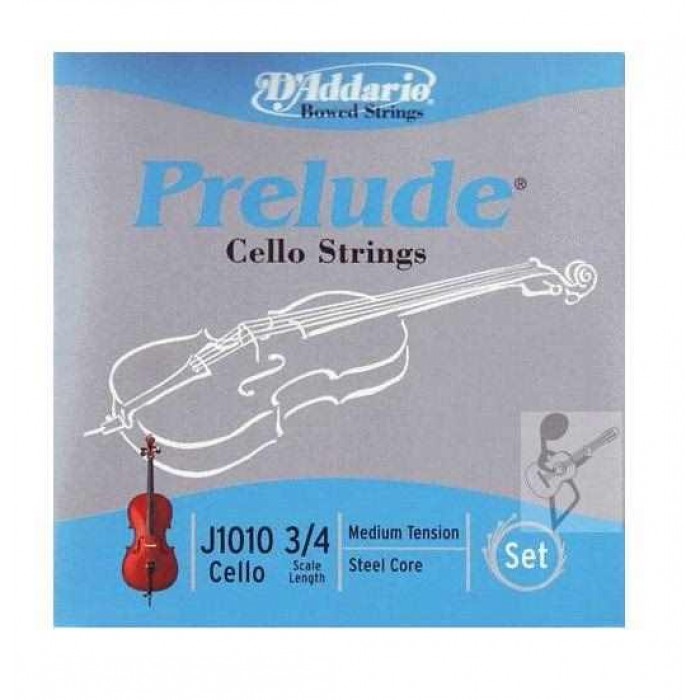 CELLO TEL SETİ, PRELUDE, 3/4 SCALE, MEDIUM TENSION