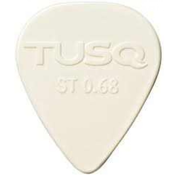 TUSQ Pick 0.68mm White 6 Pack Bright Tone (PENA)