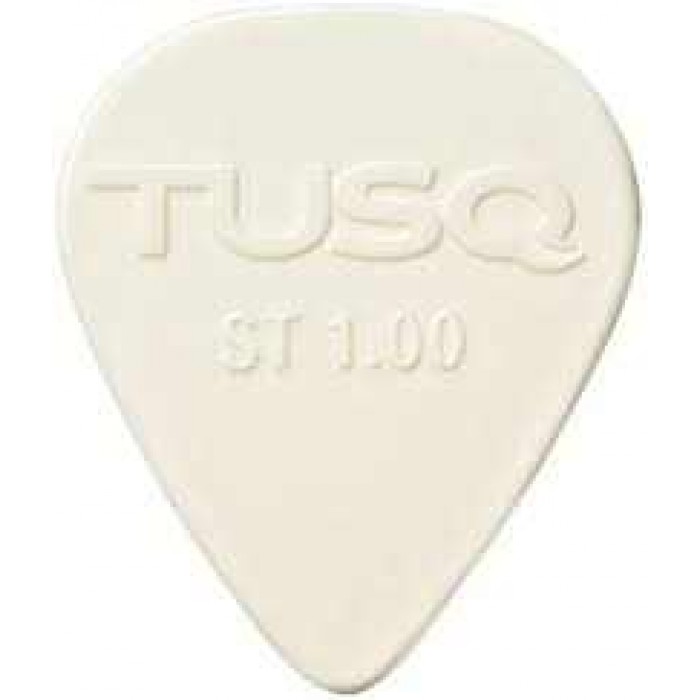 TUSQ Pick 1.00mm White 6 Pack Bright Tone (PENA)